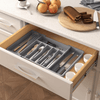 Perfect Dealz Plastic Expandable Cutlery Drawer Organizer