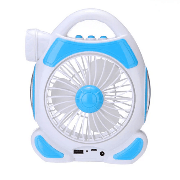 Rechargeable 2-in-1 Desk Fan with Built-In Light image 3