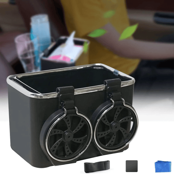 Car Armrest Storage Box with Cup Holder image 2