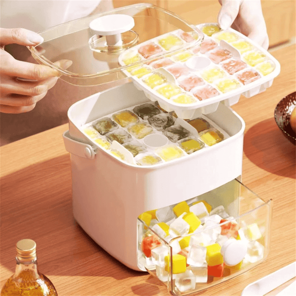 Perfect Dealz Fridge Double Layer Ice Maker