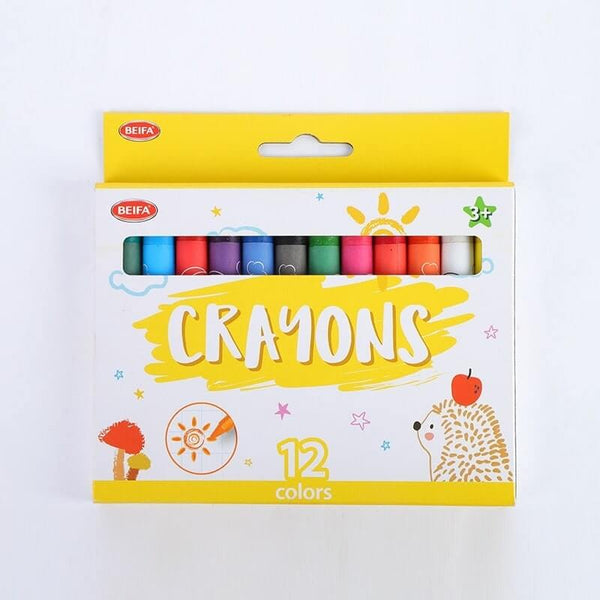 Perfect Dealz 12 Pieces Round Crayon 1.1 × 10 cm Grade C