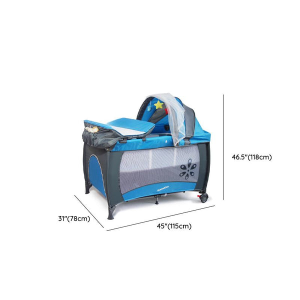 Alloy Portable Simplistic Portable Crib dimensions and features, compact and practical for baby sleep.