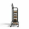 120cm 3-Tier Double-Rail Drying Rack With Wheels