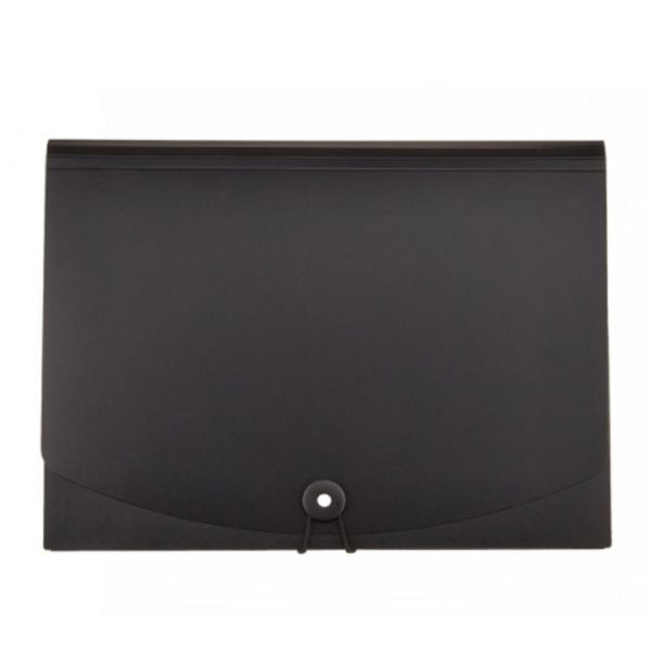 Generic 13 Pockets Expanding File Folders in black, perfect for organizing important documents efficiently.