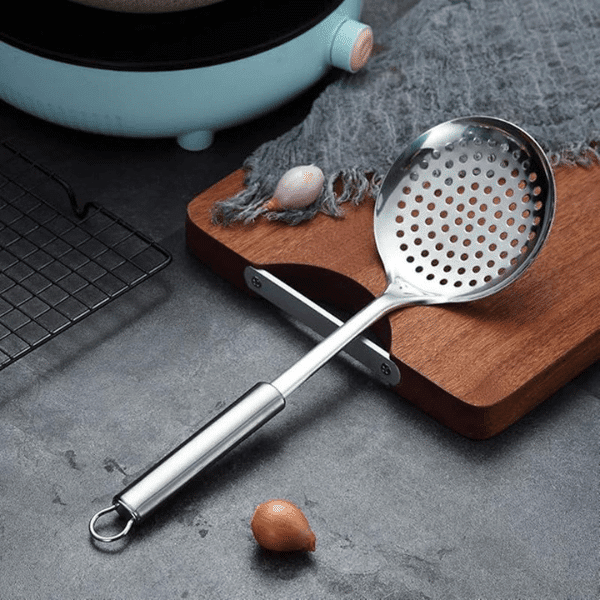 Perfect Dealz Small Stainless Steel Kitchen Skimmer Spoon