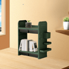Perfect Dealz Double Layer Desktop Storage Rack Organizer