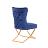Perfect Dealz Velvet Blossom Button Back Dining Chair