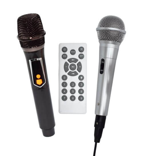 Perfect Dealz Bluetooth Trolley Speaker 2 Mics and Remote