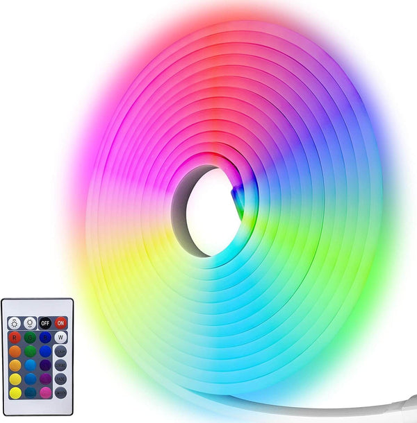 5m RGB Color Changing Led Neon Rope Light image 0