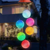 Perfect Dealz Crystal Swinging Balls Solar Color Changing Lights Wind Chimes