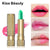 Aloe Vera Temperature Colour-Changing Lipstick in a stylish gold case with pink tint transformation on lips.