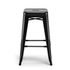 Black Counter Bar Chair with industrial design suitable for kitchens and cafés