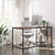 Home Office Computer Writing Work Desk 120cm with modern design, featuring an ergonomic chair and shelving.