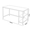 Home Office Computer Writing Work Desk 120cm with dimensions 120cm x 60cm x 75cm, featuring open shelving for storage.