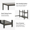 Home Office Computer Writing Work Desk 120cm features skin-friendly surface, steel tubing frame, and floor protectors.