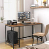 Home Office Computer Writing Work Desk 120cm placed in a modern workspace with a monitor and a chair.