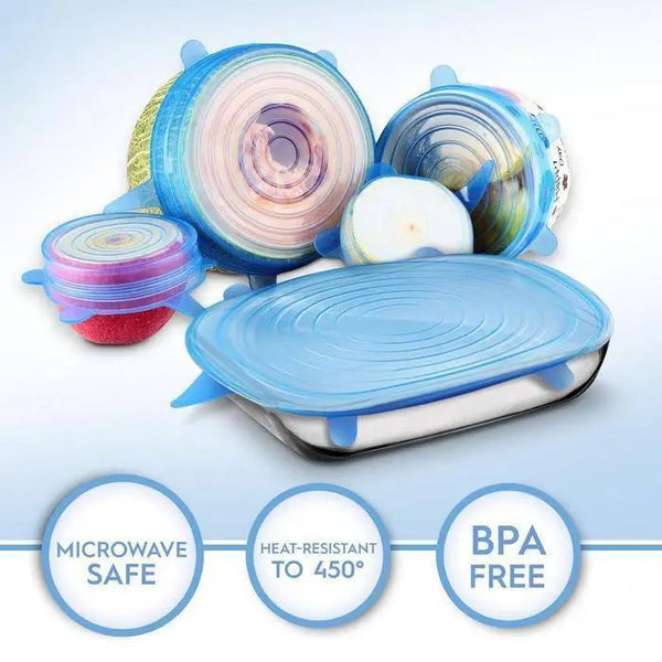 Perfect Dealz Silicone Stretch Lids Set of 6