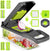 14 Piece Multifunctional Vegetable Slicer with multiple blades for easy slicing, dicing, and grating vegetables.