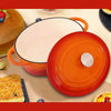 Perfect Dealz Oval Cast Iron Enamel Casserole
