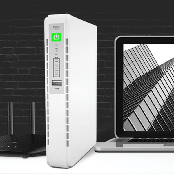 12000mAh Mini UPS Power Bank for Routers, WiFi & Security Cameras image 1