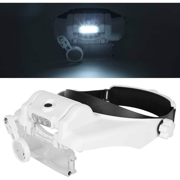 3 in 1 LED Head Mounted Magnifier for Crafts and Repairs image 2