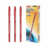 12 pcs Semi Gel Pens Red 0.5mm packaging and pens shown in red color, designed for smooth writing.