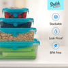 Perfect Dealz 6-Piece Airtight Stackable Fridge Storage Containers