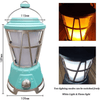 Outdoor Flicker LED Lantern with dual lighting modes showcasing white light and flame effect.