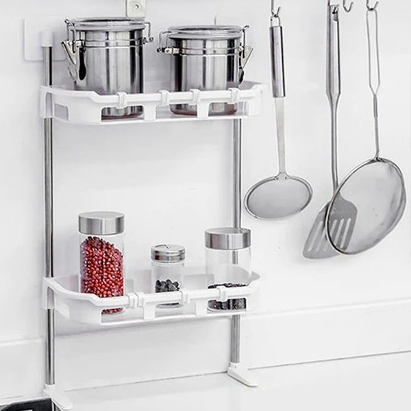 2 Tiers Multifunctional Shelf Organizer image 0