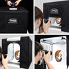 40x40cm LED Deep Professional Photography Studio Light Box Set in use, capturing product photography with optimal lighting.