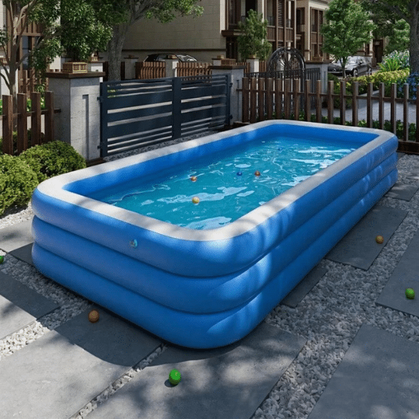 Three Ring Raised Family Inflatable Swimming Pool image 4