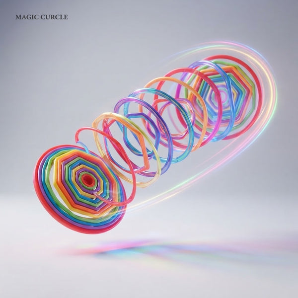 3D Motion Fidget & Sensory Toy with colorful spinning components creating a vibrant visual effect.