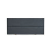 2 Panel Headboard in modern grey design, providing comfort and style for any bedroom.