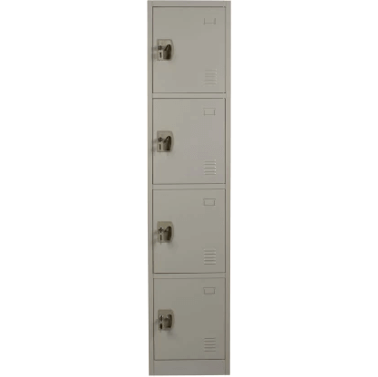 4-Compartment Steel Locker featuring four separate compartments for organized and secure storage.