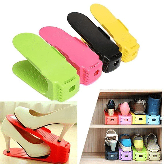 Set of 4 Plastic Shoe Organizers image 0