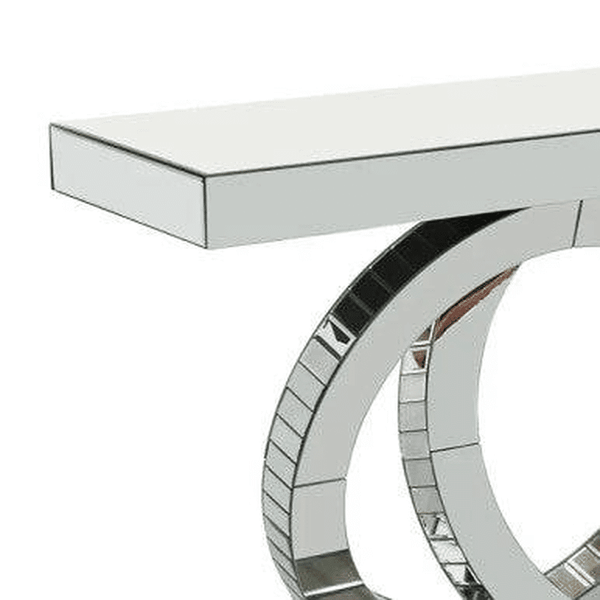 Perfect Dealz Silver Luxe Modern Console Table