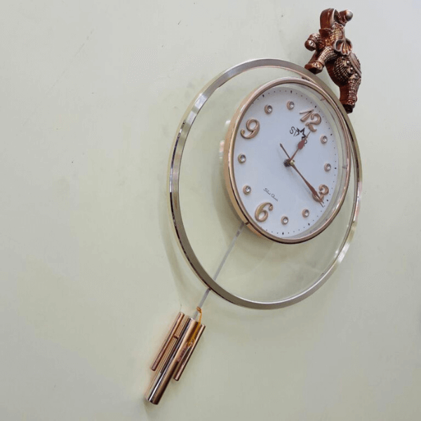 Analog Pendulum Wall Clock image 2