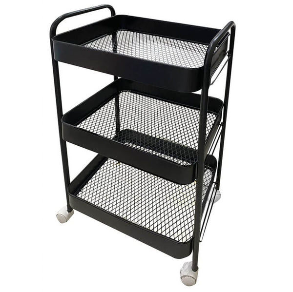 Perfect Dealz 3 Tier Metal Rolling Utility Organizer Rack