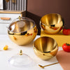 Perfect Dealz 22cm Gold Stainless Steel Buffet Serving Bowl