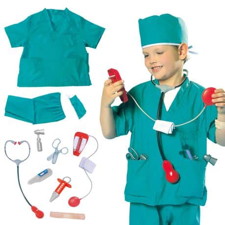 Doctor Surgeon Role Play Costume For Kids image 0