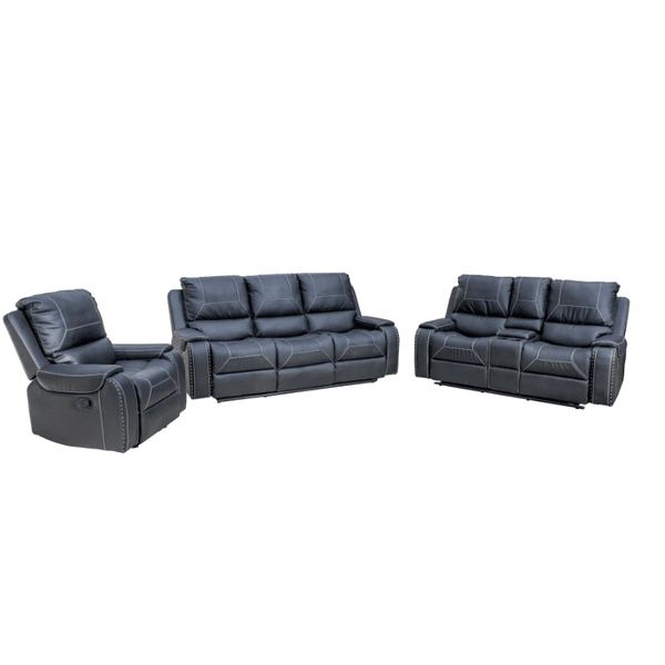 Motorized Recliner Sofa with Smooth Leather in a comfortable living room setting.