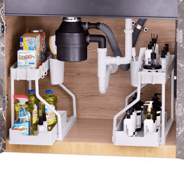 Perfect Dealz 2-Tier Pull-Out Storage Rack for Countertop
