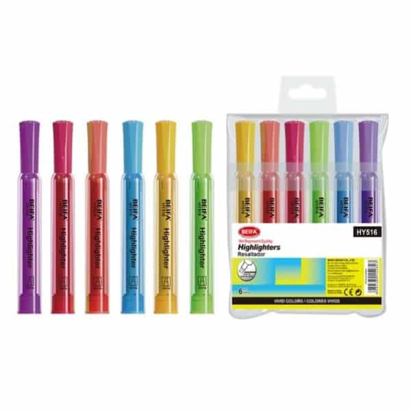 Perfect Dealz 6 Multicolour 3mm Highlighters