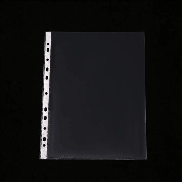 Perfect Dealz Pack of 10 A4 Clear Plastic Punch Pocket