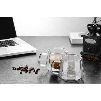 Perfect Dealz Double Walled Glass Coffee Mug