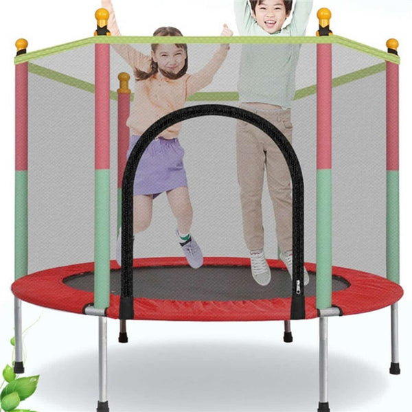 1.4m Kids Trampoline with Safety Net image 1