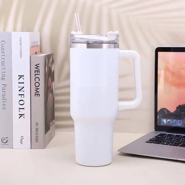 Perfect Dealz Stainless Steel Vacuum Flask with Straw 900ml