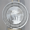 Perfect Dealz Elegant Crystal Teardrop Round Wall Mirror