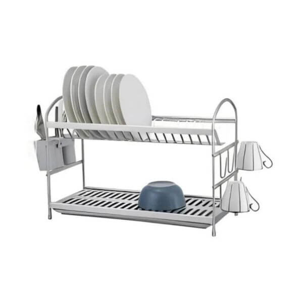 Perfect Dealz Aluminum 2 Layer Dish Rack