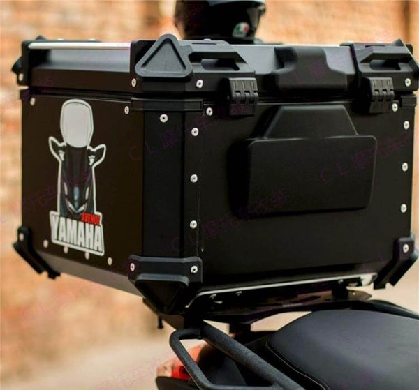 65L Motorcycle Aluminum Alloy Top Box Tail Case image 0